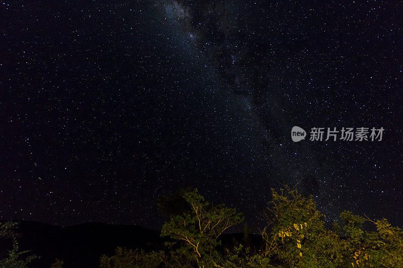 来自巴西戈亚斯Chapada dos Veadeiros的银河系